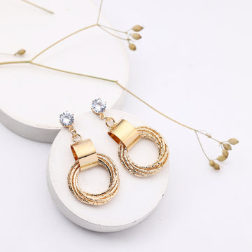 SPIRAL EARRINGS GOLD PLATED