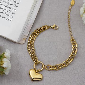 LINK CHAIN BRACELET GOLD PLATED