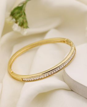 BAGUETTE GOLD PLATED BRACELET