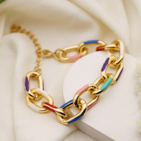 GOLD PLATED LINK BRACELET